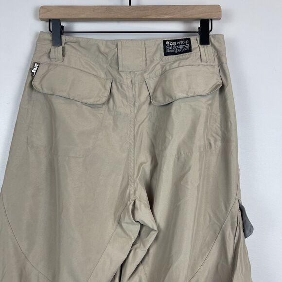Vintage Lost Enterprises Mens Pants 29x30 Tan Cargo Convertible Skater Baggy Y2k - Picture 8 of 12